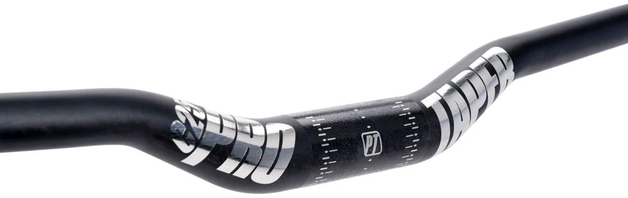 ProTaper C25 Handlebar - 810mm 25mm Rise 31.8mm Carbon Polish Black/Chrome - Image 2