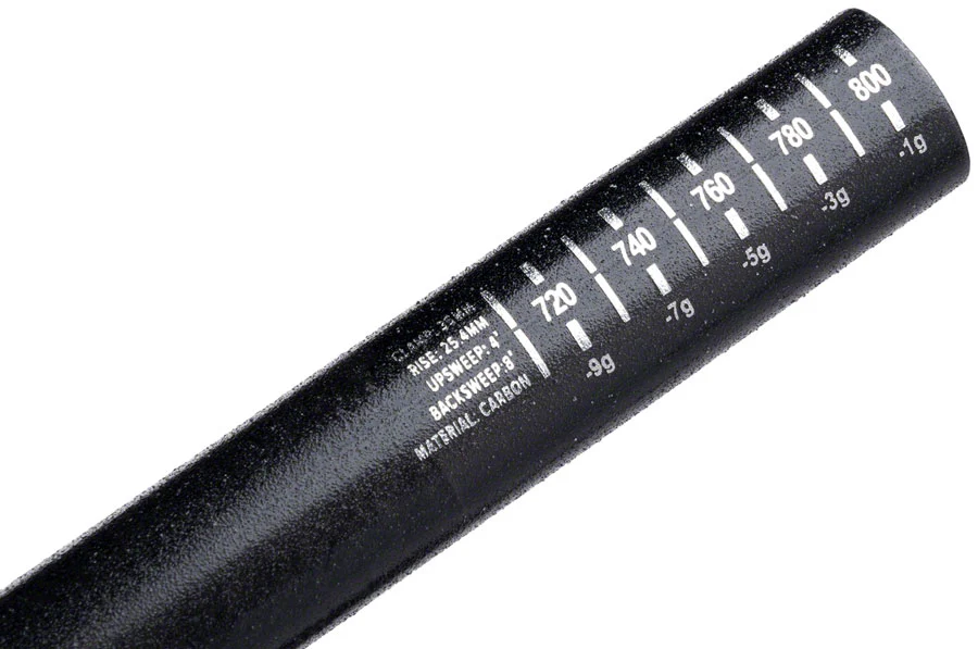 ProTaper C25 Handlebar - 810mm 25mm Rise 35.0mm Carbon Polish Black/Chrome - Image 3