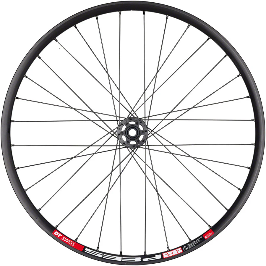 Quality Wheels Bear Pawls / DT Swiss 533D Front Wheel - 26" 15 x 100mm 6-Bolt BLK - Image 3