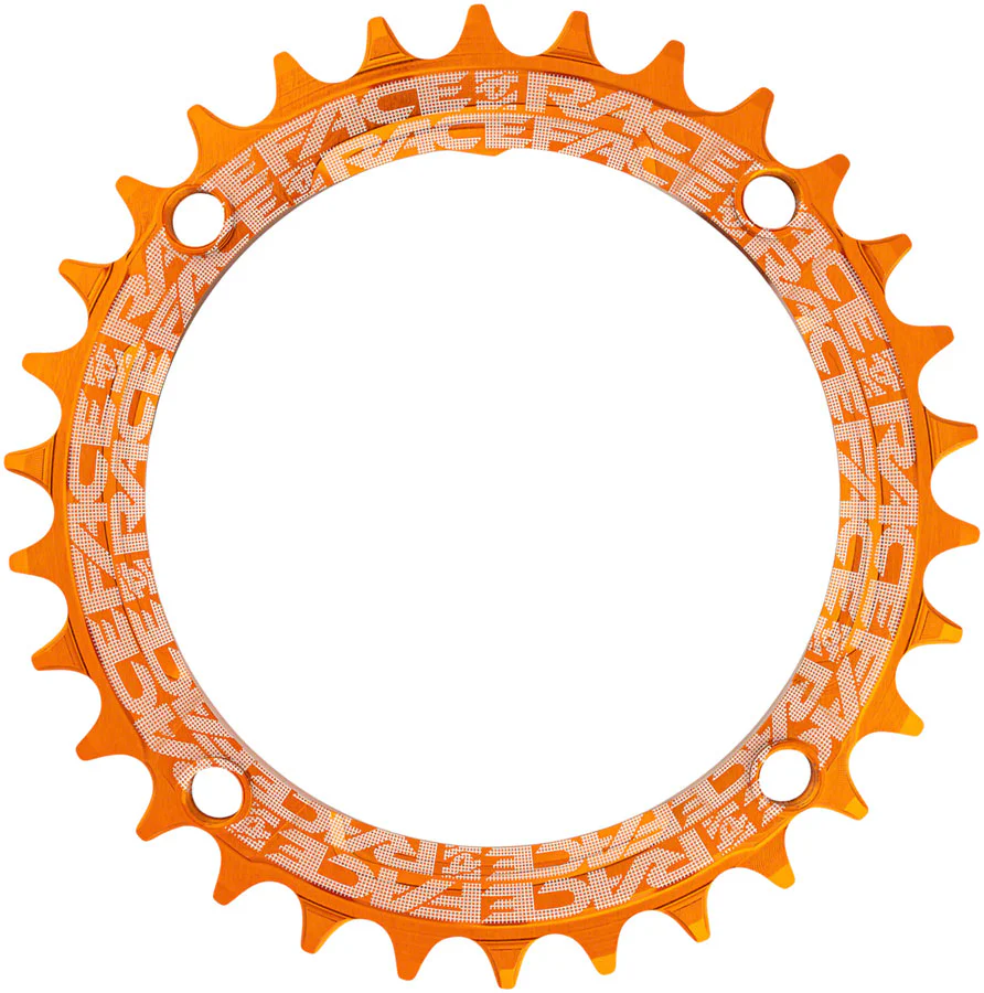 RaceFace 1x Narrow Wide Chainring - 30t 104 BCD 10-12-Speed 7075 Aluminum Orange - Image 2