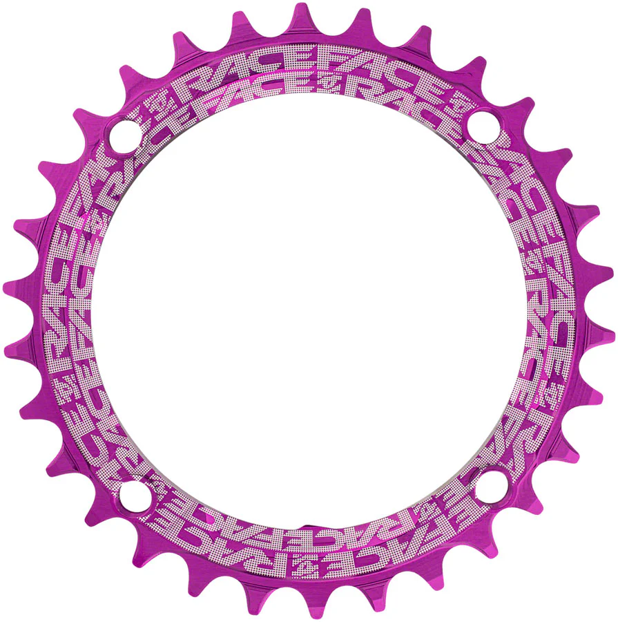 RaceFace 1x Narrow Wide Chainring - 30t 104 BCD 10-12 Speed 7075 Aluminum Purple - Image 2