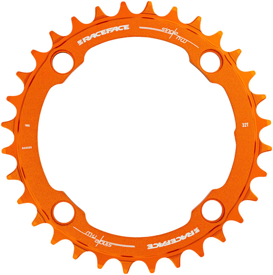 RaceFace 1x Narrow Wide Chainring - 32t 104 BCD 10-12 Speed 7075 Aluminum Orange - Image 3