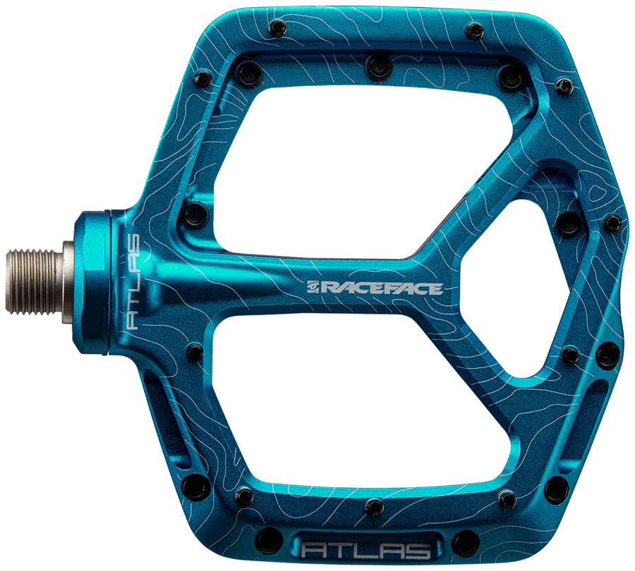 RaceFace Atlas Pedals - Platform Aluminum 9/16" Turquoise - Image 2