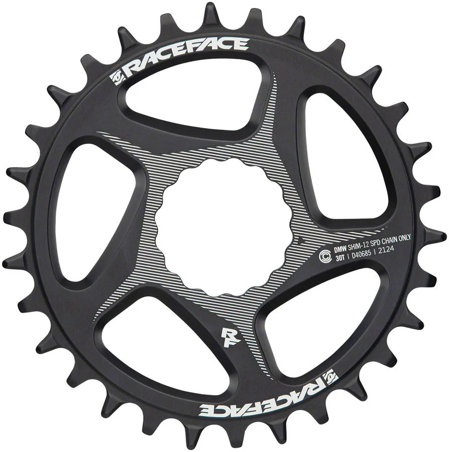 RaceFace Direct Mount Wide Chainring - 30t DM CINCH For Shimano 12-Speed HG+ Compatible Chain BLK - Image 2