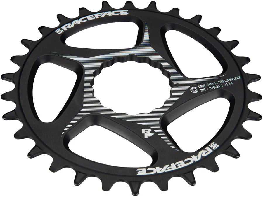 RaceFace Direct Mount Wide Chainring - 30t DM CINCH For Shimano 12-Speed HG+ Compatible Chain BLK - Image 3