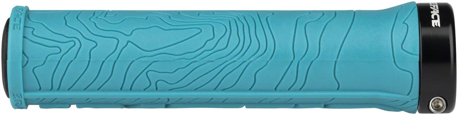 RaceFace Half Nelson Grips - Turquoise Lock-On - Image 2
