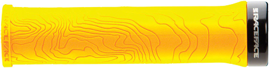 RaceFace Half Nelson Grips - Yellow Lock-On - Image 2