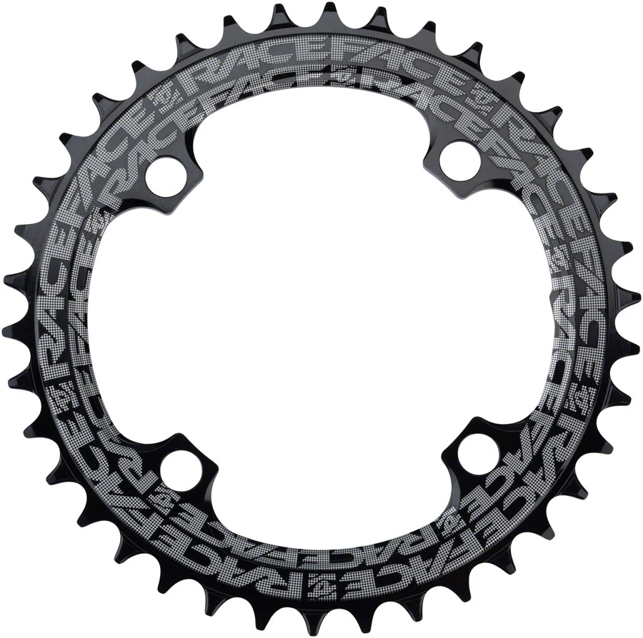 RaceFace Narrow Wide Chainring: 104mm BCD 38t Black - Image 2