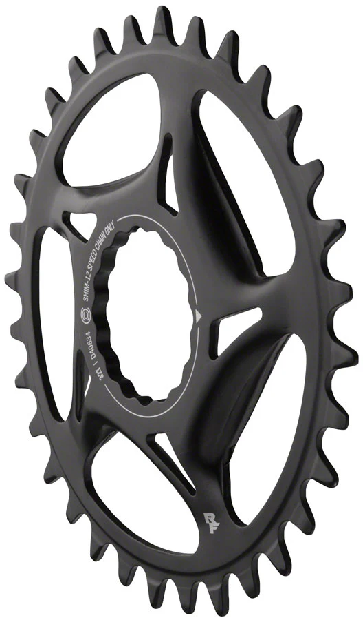 RaceFace Narrow Wide Direct Mount CINCH Steel Chainring - Shimano 12-Speed requires Hyperglide+ compatible chain 32t BLK - Image 2