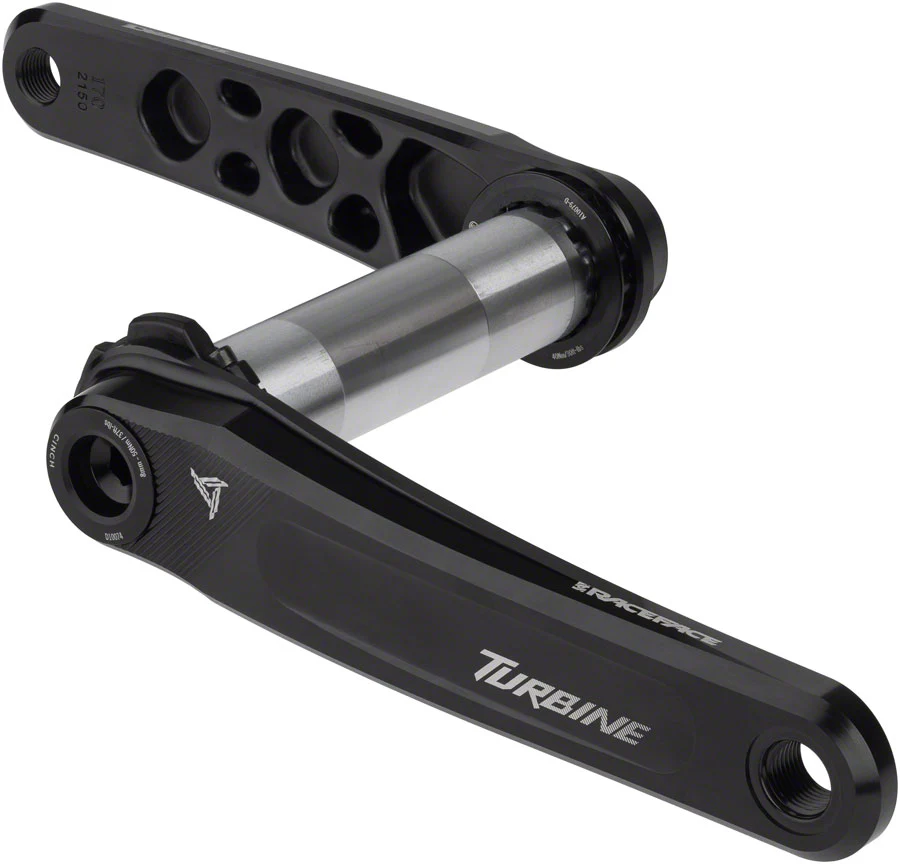 RaceFace Turbine Crankset - 165mm Direct Mount 143mm Spindle CINCH Interface 7050 Aluminum BLK - Image 2
