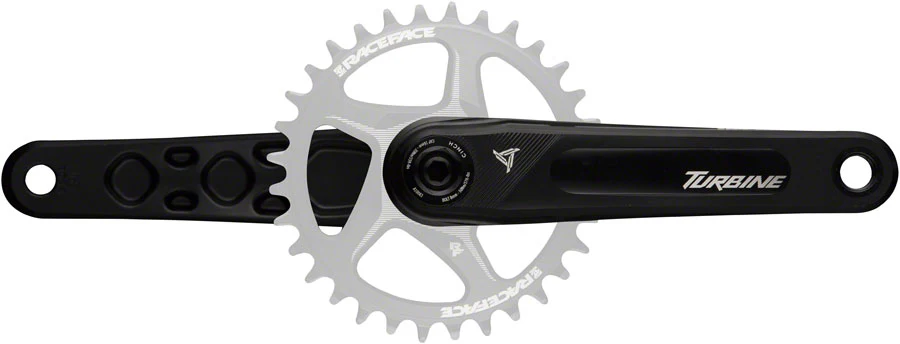 RaceFace Turbine Crankset - 175mm Direct Mount 143mm Spindle CINCH Interface 7050 Aluminum BLK - Image 3