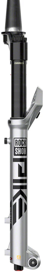 RockShox Pike Ultimate Charger 3.1 RC2 Suspension Fork - 27.5" 140 mm 15 x 110 mm 37 mm Offset Silver C2 - Image 3