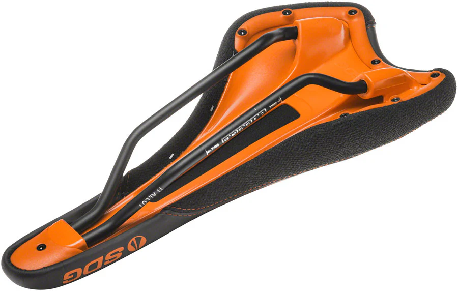 SDG Radar Saddle - Titanium Alloy Black/Orange - Image 2