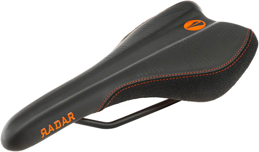 SDG Radar Saddle - Titanium Alloy Black/Orange - Image 3