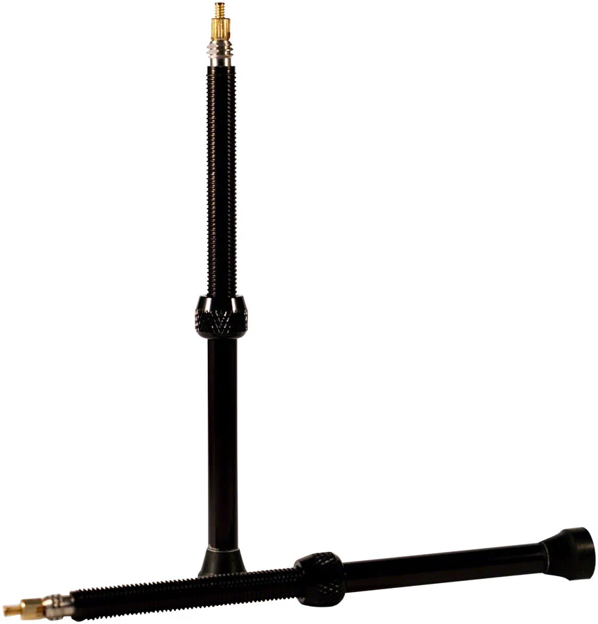Stans Alloy Valve Stems - 100mm Pair Black - Image 2