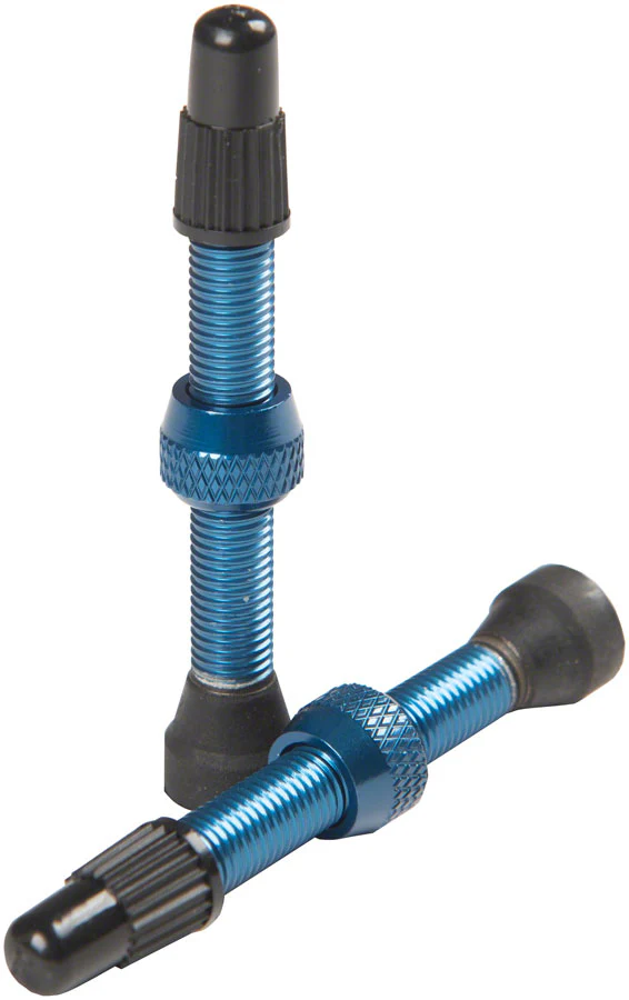 Stans Alloy Valve Stems - 44mm Pair Blue - Image 2