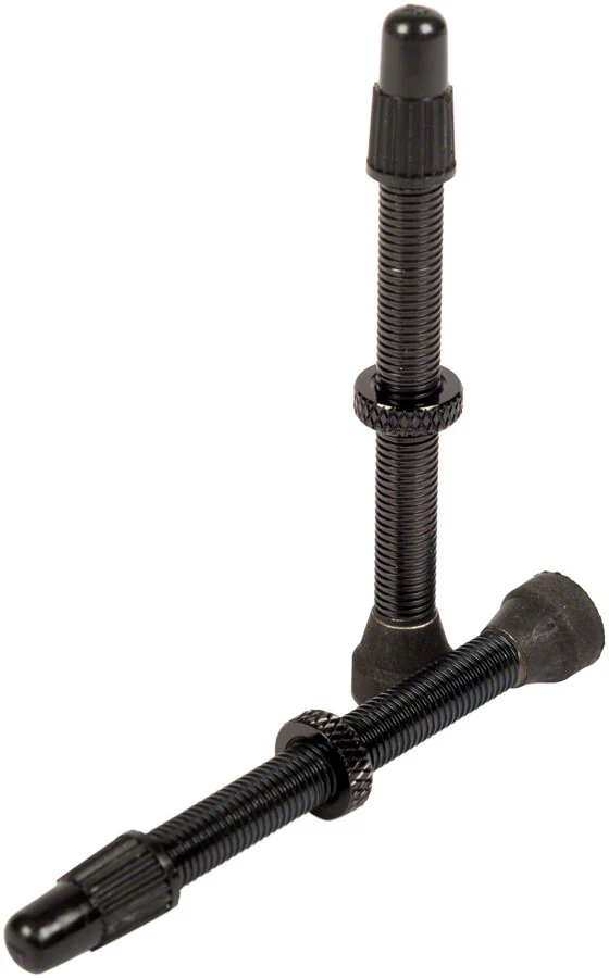 Stans Alloy Valve Stems - 55mm Pair Black - Image 2