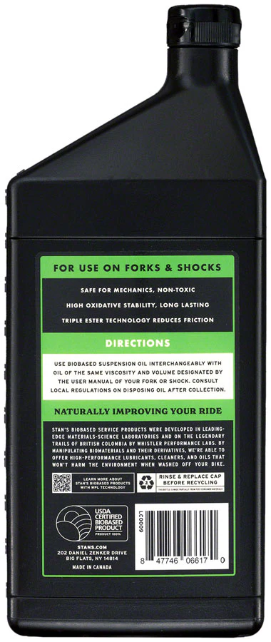 Stans Biobased Suspension Oil - 2.5WT 1L - Image 3