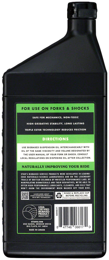 Stans Biobased Suspension Oil - 20WT 1L - Image 3