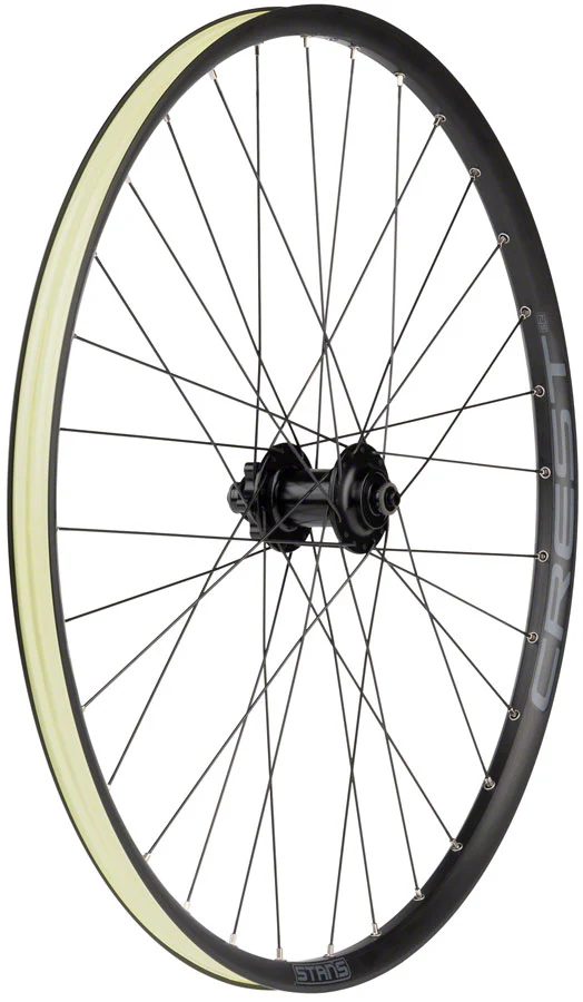 Stans Crest S2 Front Wheel - 26" QR x 100mm 6-Bolt Black - Image 2