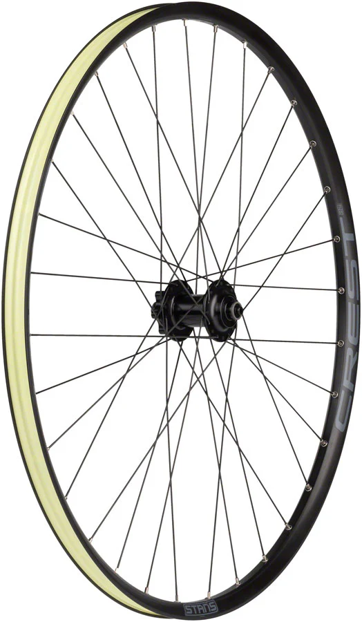 Stans Crest S2 Front Wheel - 29" QR x 100mm 6-Bolt Black - Image 2