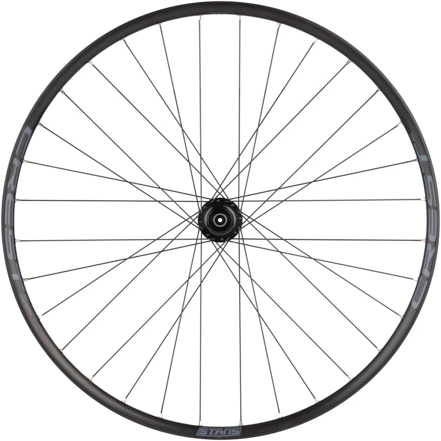 Stans Crest S2 Front Wheel - 29" QR x 100mm 6-Bolt Black - Image 3