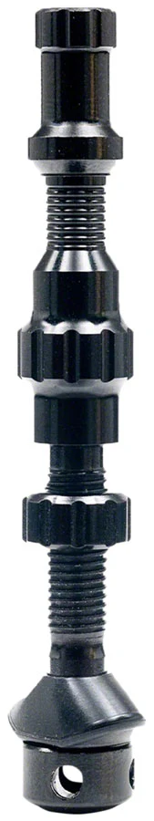 Stans Tubeless Valve Stem Cap Color Kit - Black Pair - Image 2