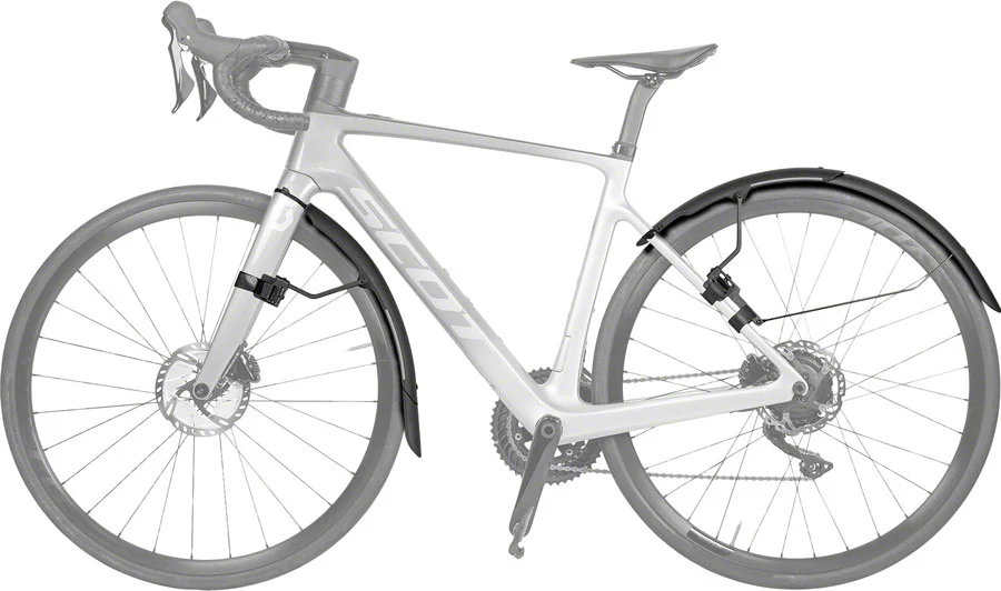 Topeak Tetrafender R1 / R2 Fender Set - Fits Up To 650/700 x 32 Road Tire BLK - Image 2
