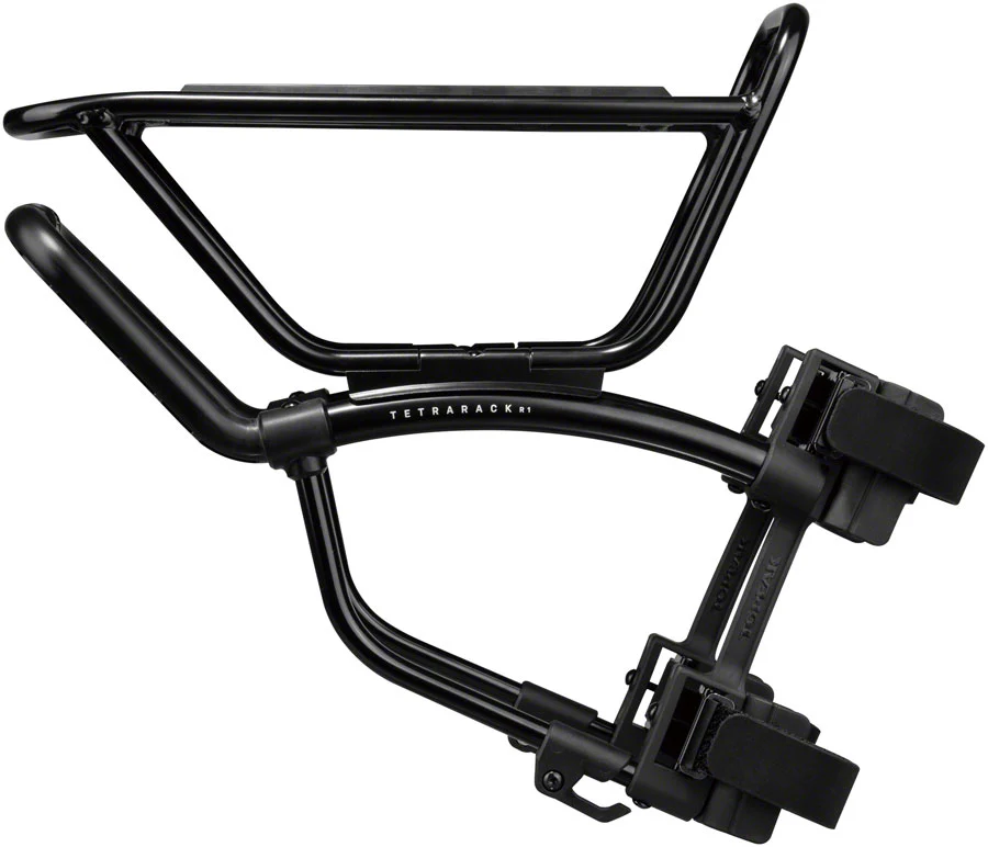 Topeak TetraRack R1 Front Rack Gravel/Road - Fork Blade Strap Mount  QuickTrack Compatible BLK - Image 2