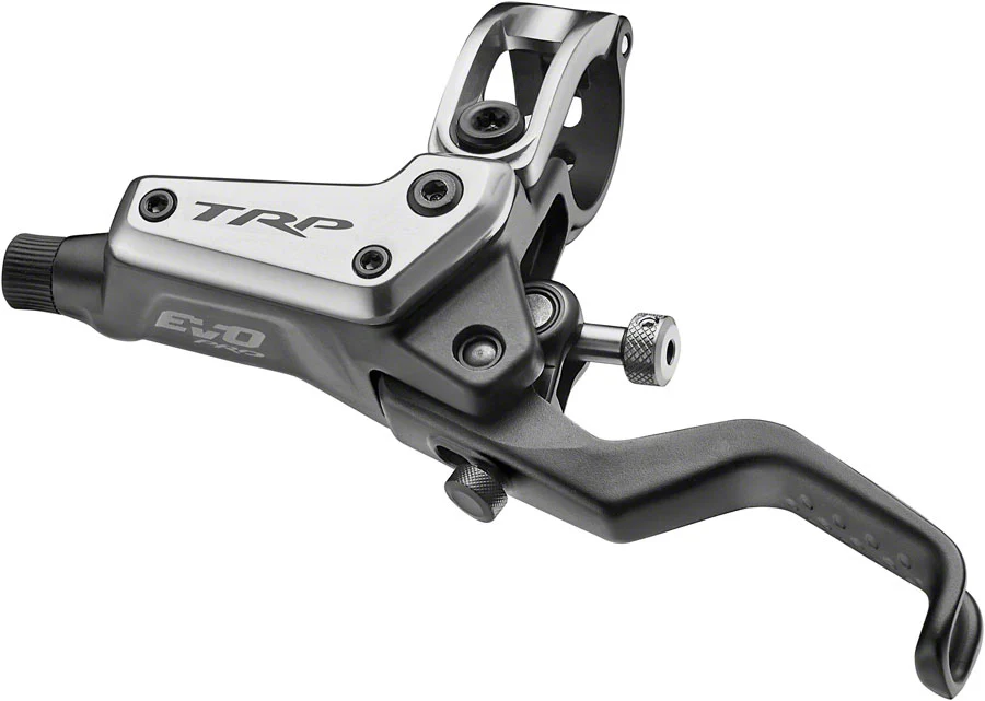 TRP EVO Pro HD-M9040 Disc Brake Lever - Left/Front Rear 1900mm Hose Post Mount 4-Piston Gray - Image 2