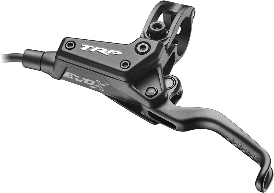 TRP EVO X HD-M9020 Disc Brake Lever - Left/Front Rear 1900mm Hose Post Mount 2-Piston BLK - Image 2