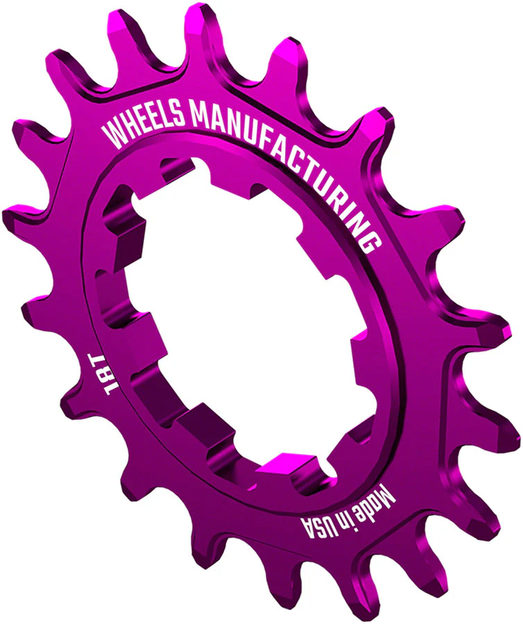Wheels Manufacturing SOLO-SPEED Cog - 18t Fits SOLO-SPLINE SOLO-XD kits Purple - Image 2