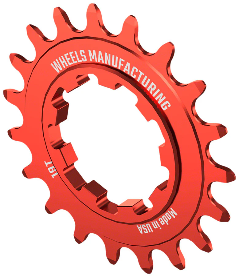Wheels Manufacturing SOLO-SPEED Cog - 19t Fits SOLO-SPLINE SOLO-XD kits Red - Image 2