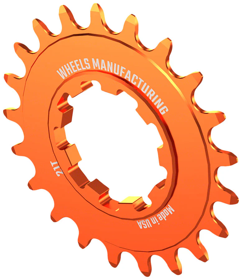Wheels Manufacturing SOLO-SPEED Cog - 21t Fits SOLO-SPLINE SOLO-XD kits Orange - Image 2