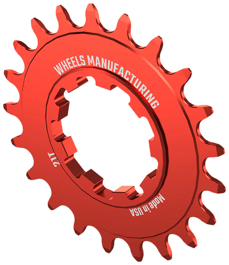 Wheels Manufacturing SOLO-SPEED Cog - 21t Fits SOLO-SPLINE SOLO-XD kits Red - Image 2