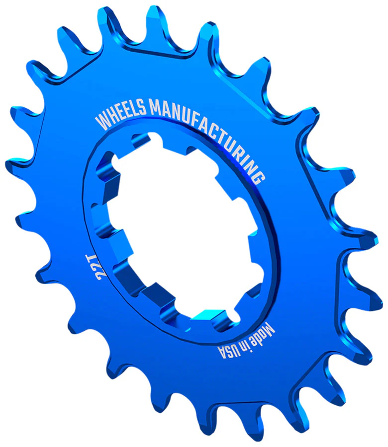 Wheels Manufacturing SOLO-SPEED Cog - 22t Fits SOLO-SPLINE SOLO-XD kits Blue - Image 2