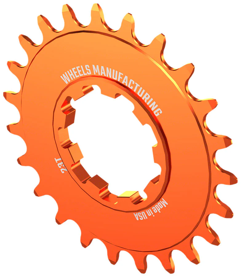Wheels Manufacturing SOLO-SPEED Cog - 23t Fits SOLO-SPLINE SOLO-XD kits Orange - Image 2