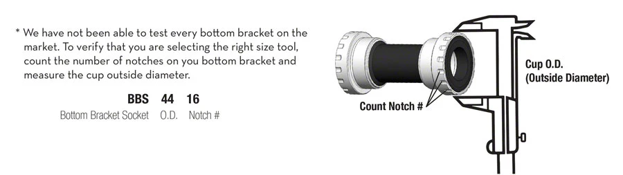 Wolf Tooth Bottom Bracket Tool - BBS4912 12 Notch 49mm - Image 3