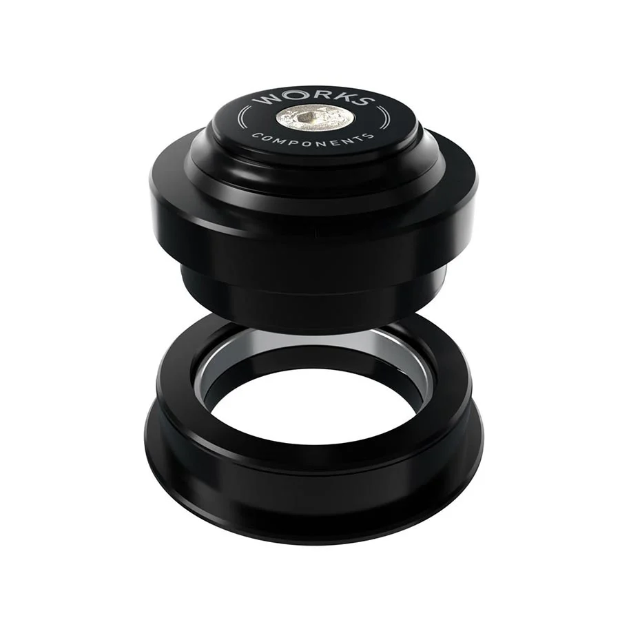 Works Components 1.5deg EC44-ZS56 Angleset Angle Headset 1.5° 100-109mm EC44/28.6 | ZS56/40 ZS External threadless Complete Black