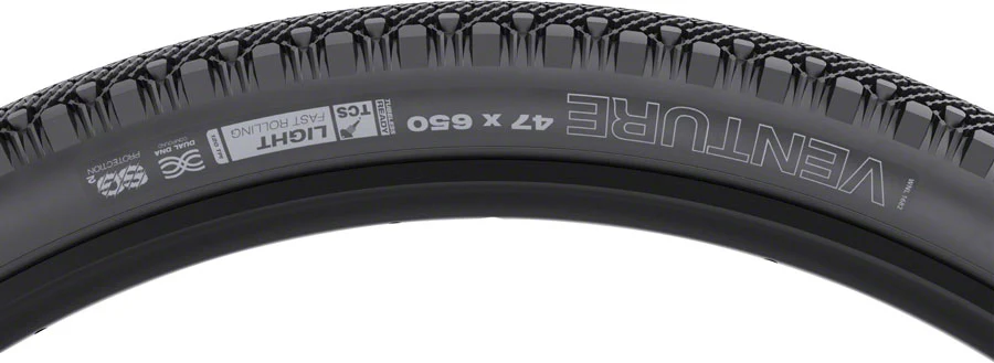 WTB Venture Tire - 650b x 47 TCS Tubeless Folding BLK Light Fast Rolling SG2 - Image 2